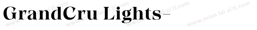 GrandCru Lights字体转换